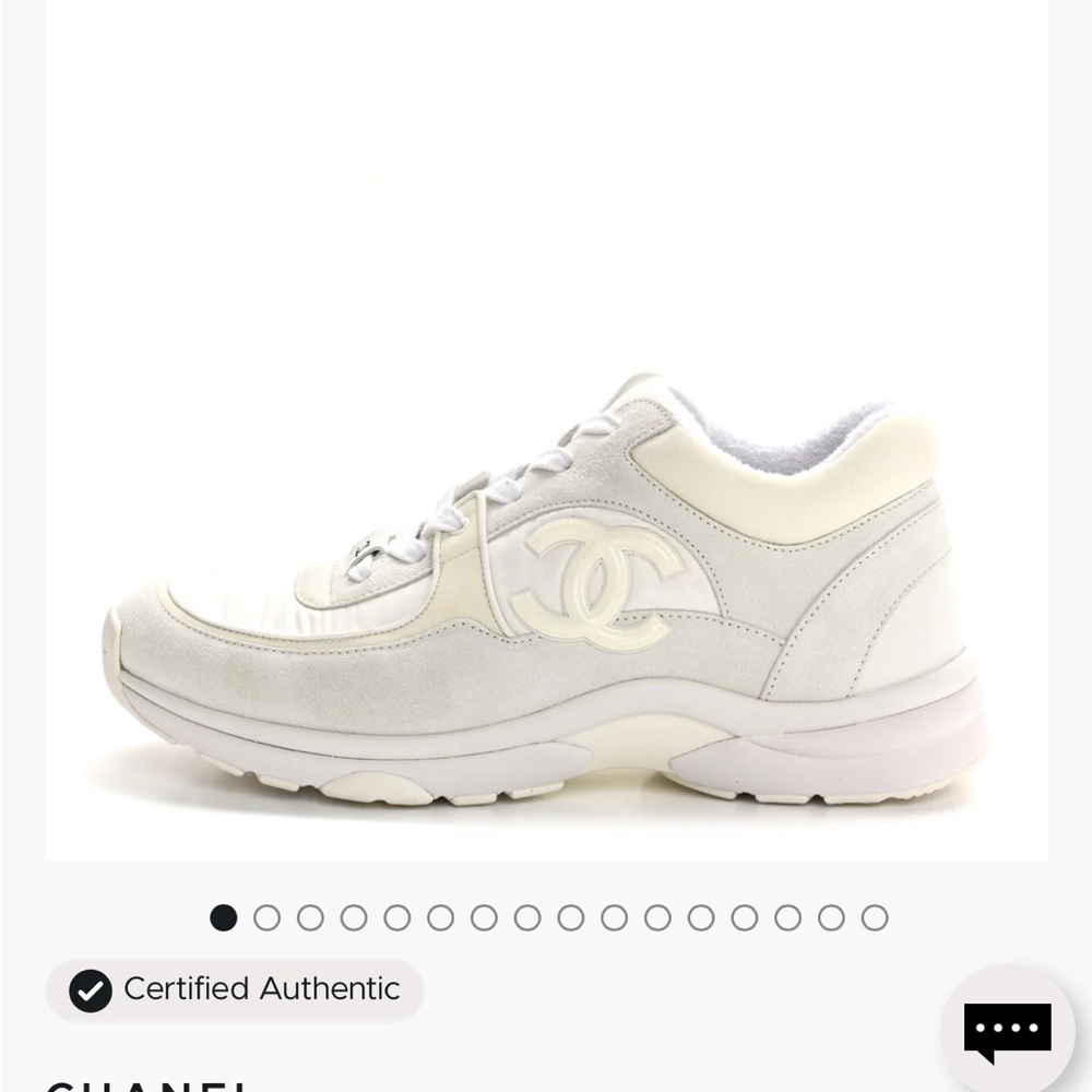 Chanel Women's Cream Sneakers